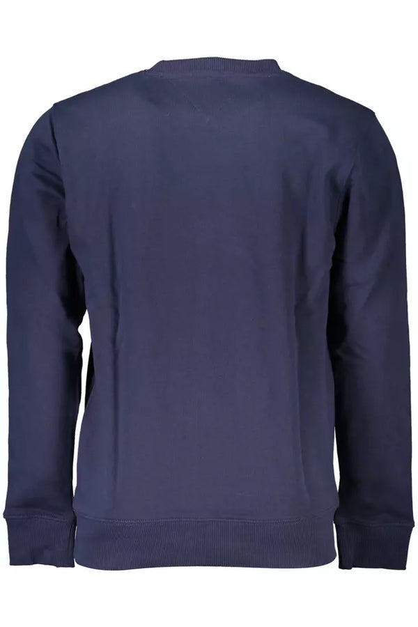 Maglione da uomo in cotone blu