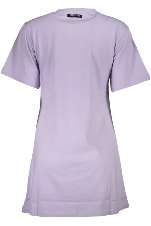 Top donna in cotone viola