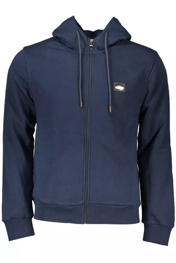 Maglione da uomo in cotone blu