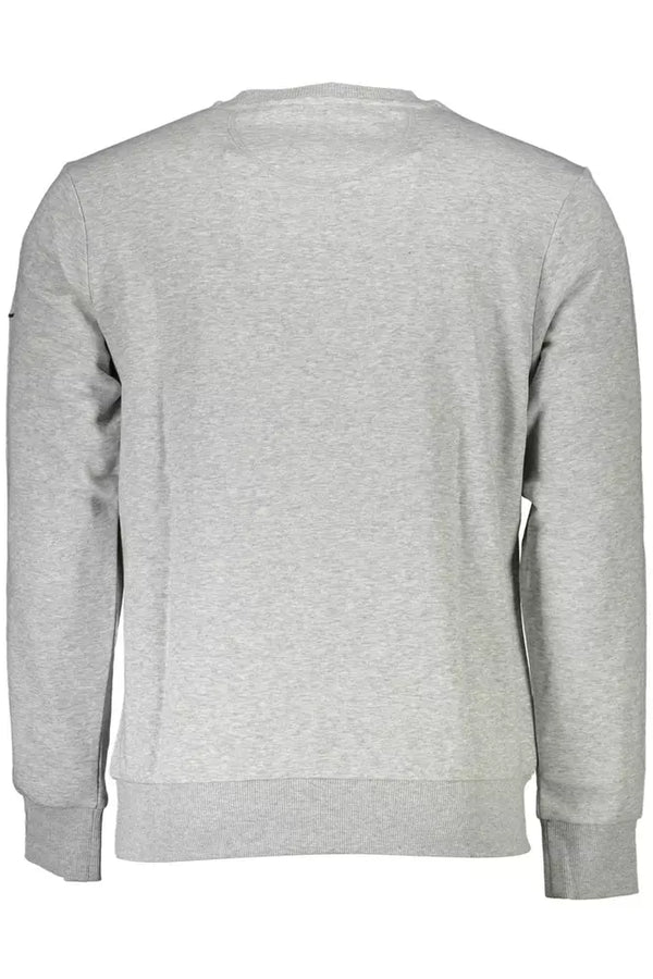 Maglione da uomo in cotone grigio