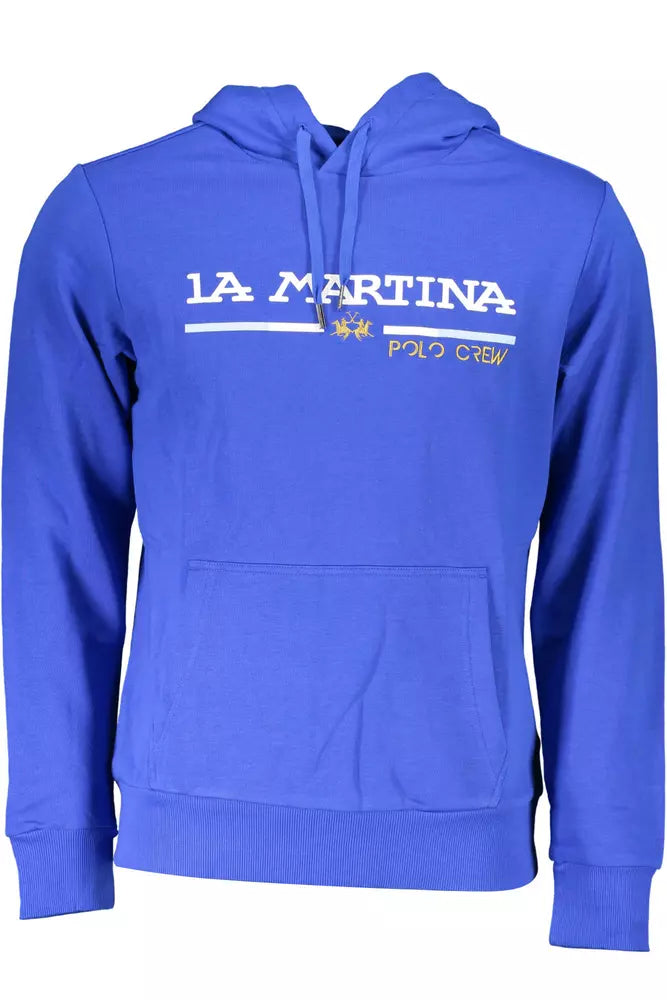 Maglione da uomo in cotone blu