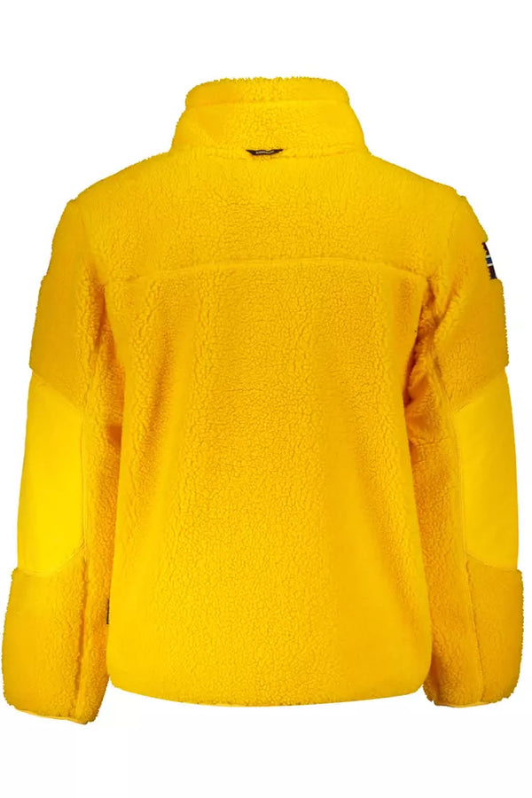 Yellow Polyester Men Sweater