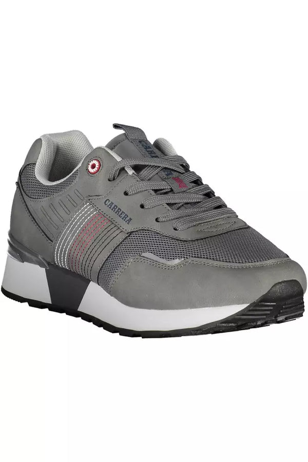 Gray Polyethylene Men Sneaker