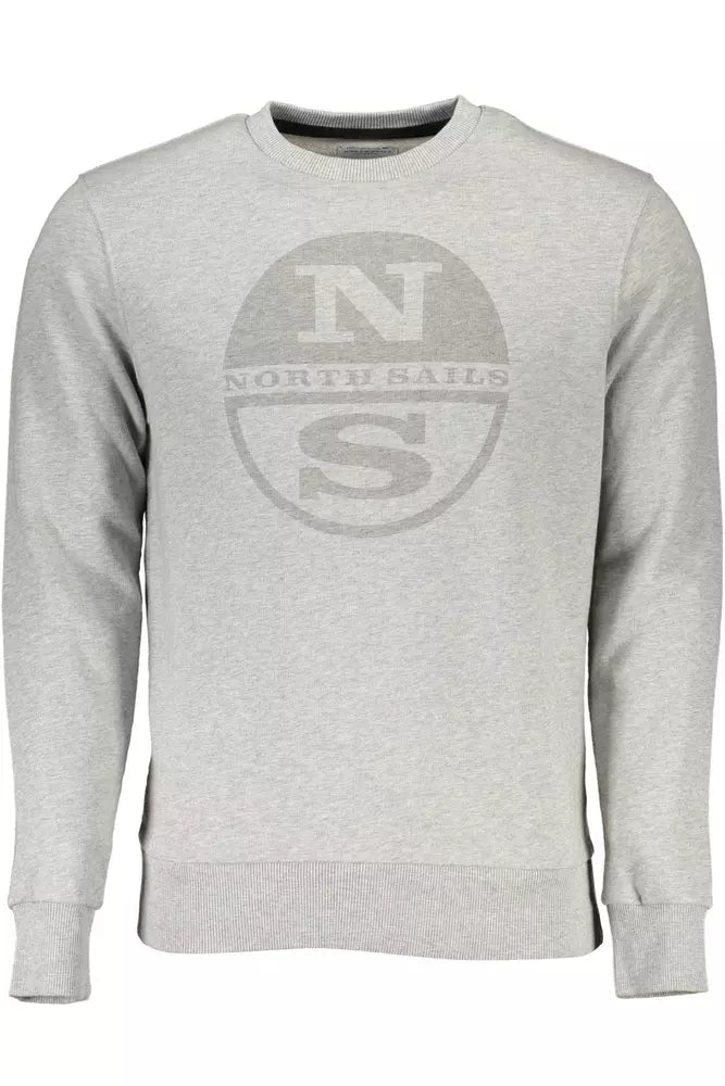 Gray Cotton Men Sweater