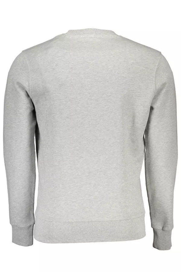 Gray Cotton Men Sweater