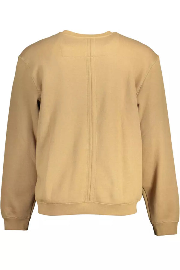 Maglione da uomo in cotone beige