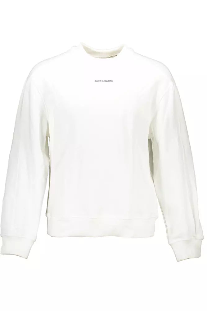 Maglione da uomo in cotone bianco