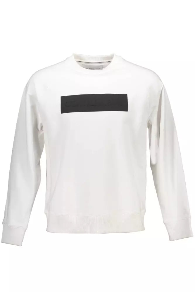 Maglione da uomo in cotone bianco