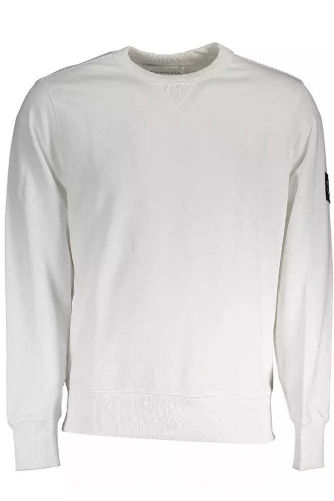 Maglione da uomo in cotone bianco