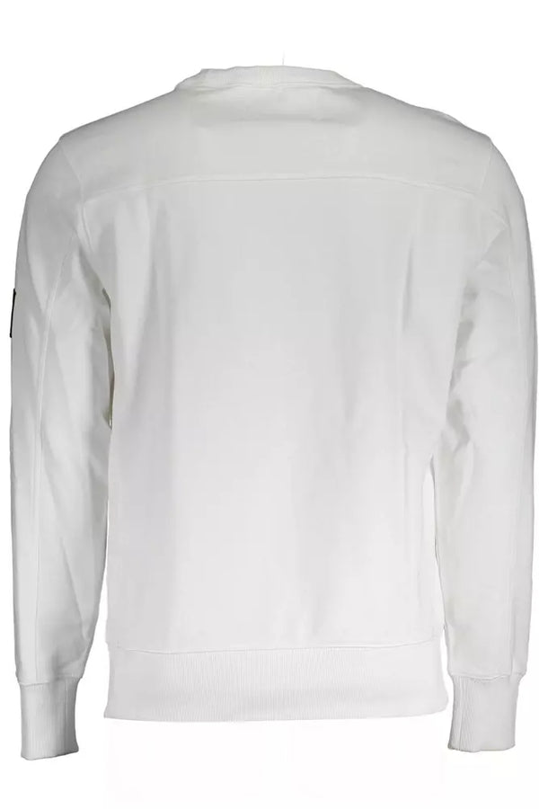 Maglione da uomo in cotone bianco