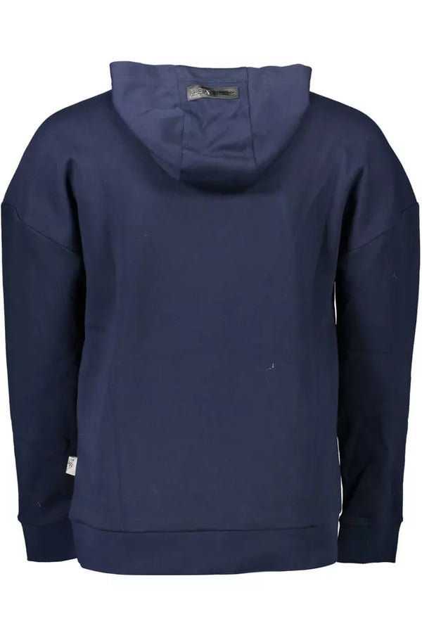 Maglione da uomo in cotone blu