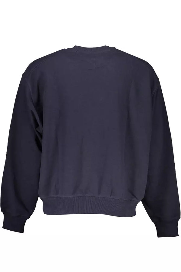 Maglione da uomo in cotone blu