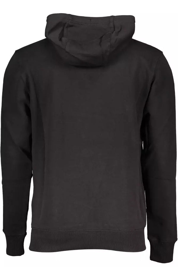 Black Cotton Men Sweater