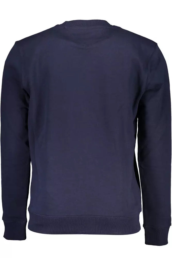 Maglione da uomo in cotone blu