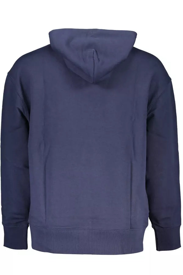 Maglione da uomo in cotone blu