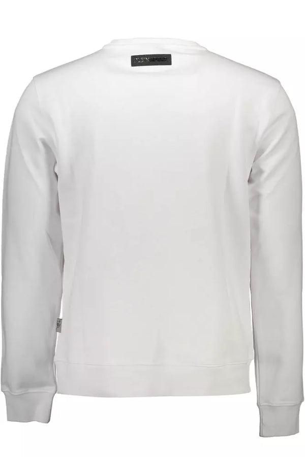 Maglione da uomo in cotone bianco