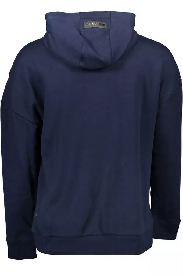 Maglione da uomo in cotone blu