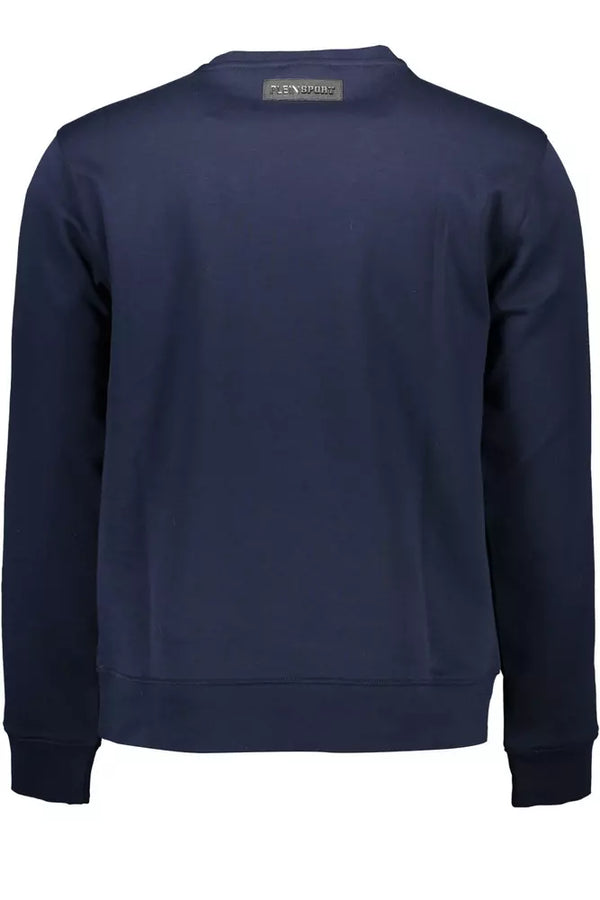 Maglione da uomo in cotone blu