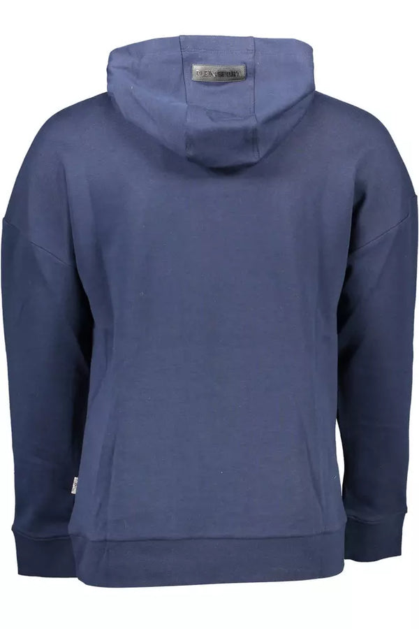 Maglione da uomo in cotone blu