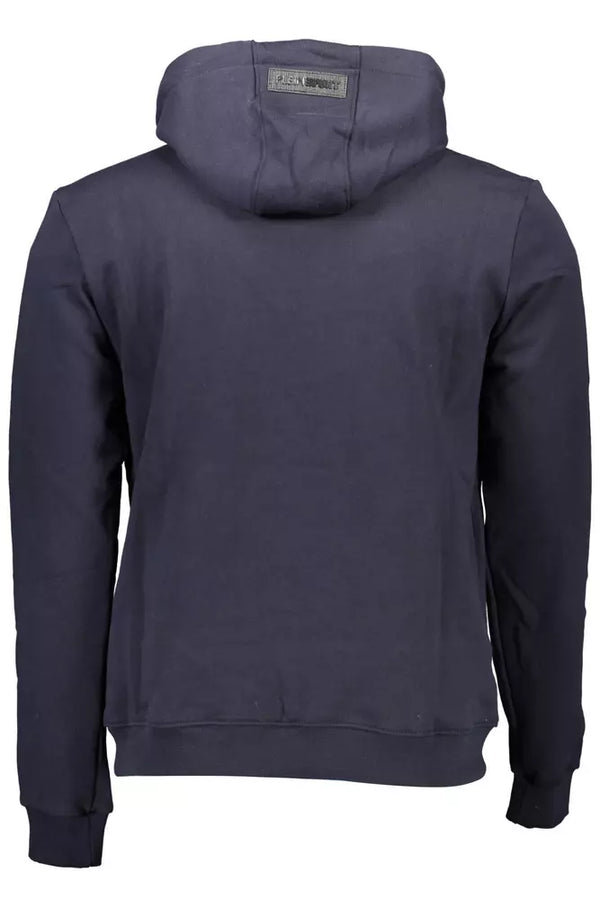 Maglione da uomo in cotone blu