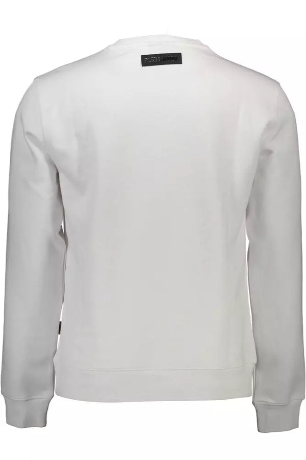 Maglione da uomo in cotone bianco