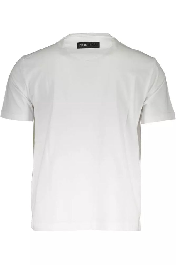 White Cotton Men T-Shirt