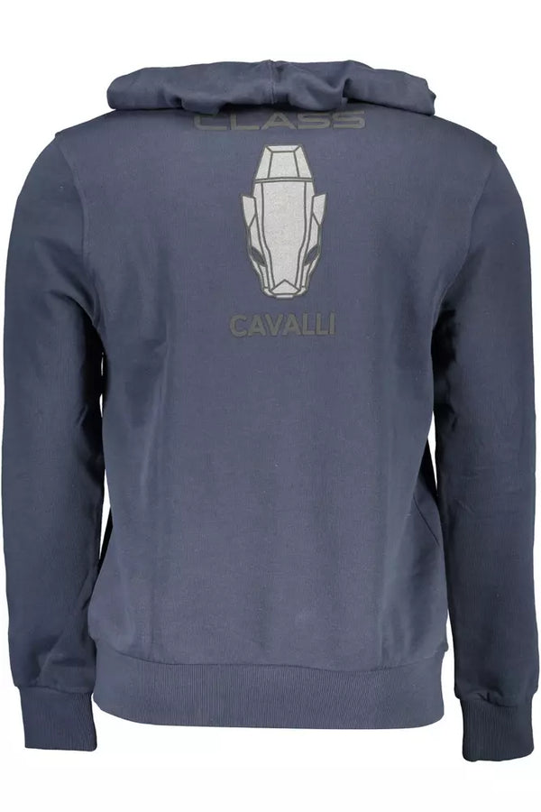 Maglione da uomo in cotone blu