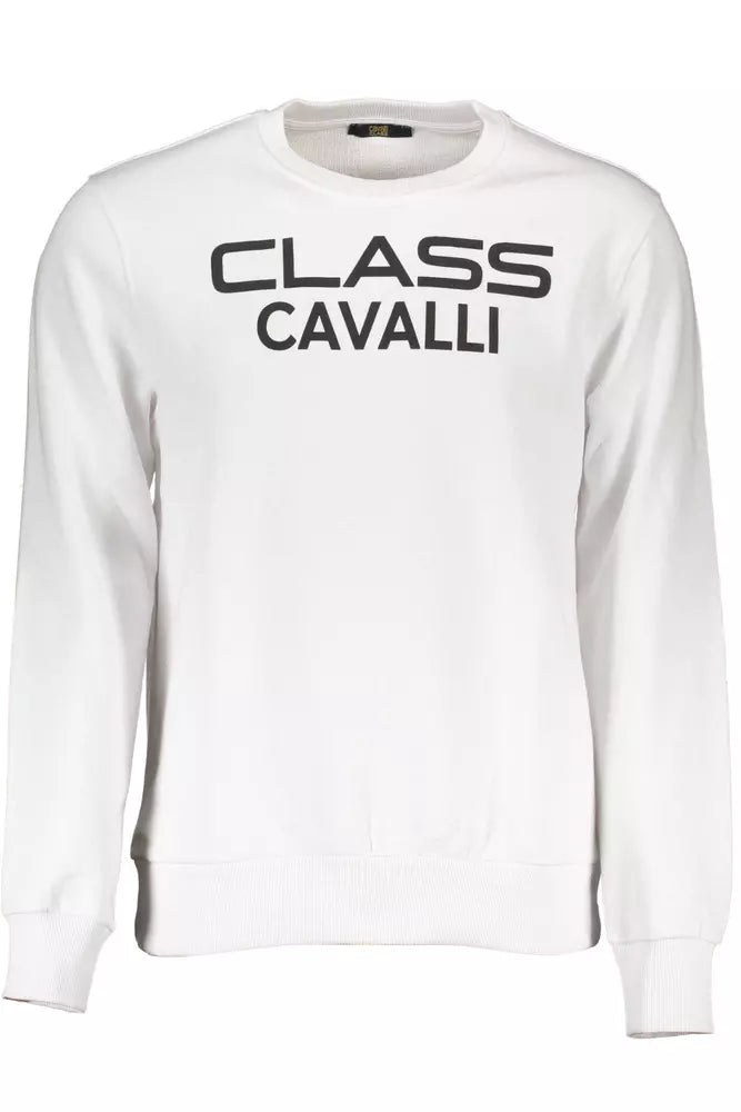 Maglione da uomo in cotone bianco