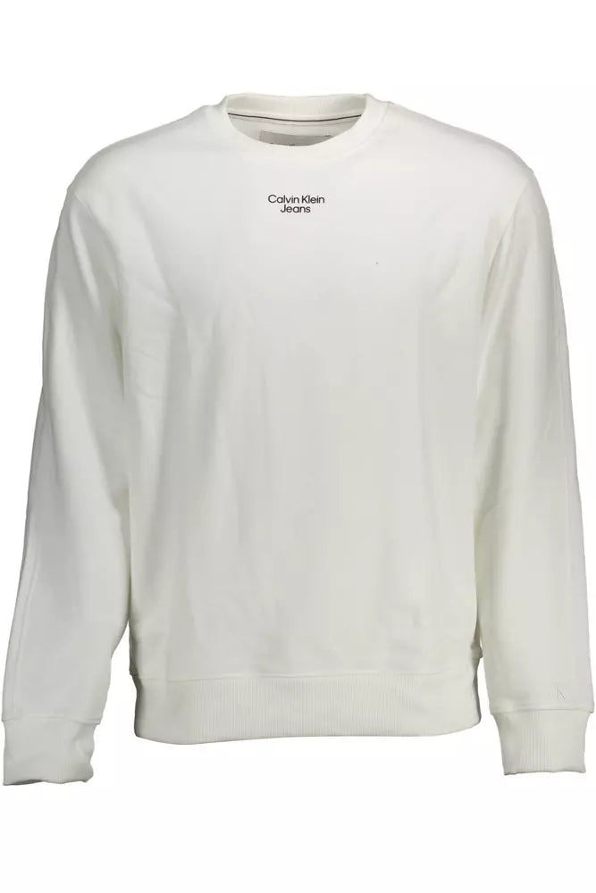 Maglione da uomo in cotone bianco