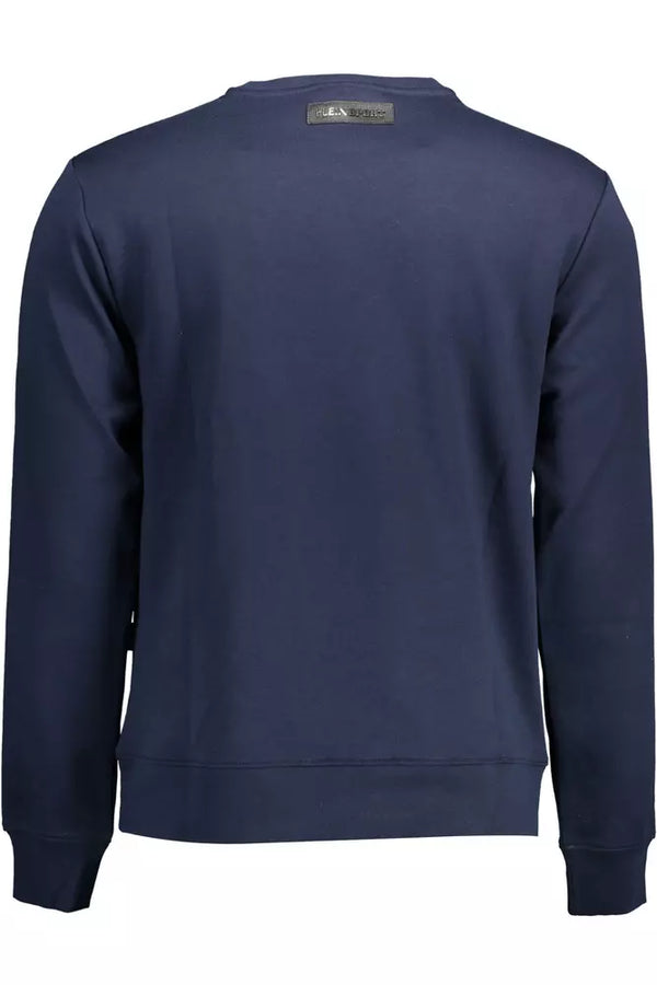 Maglione da uomo in cotone blu