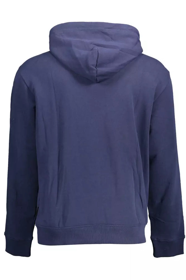 Maglione da uomo in cotone blu