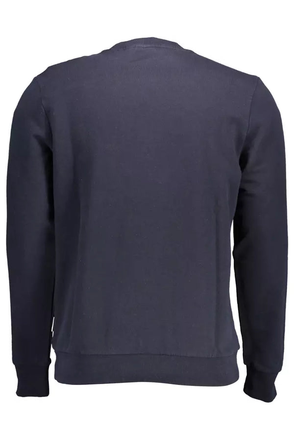 Maglione da uomo in cotone blu