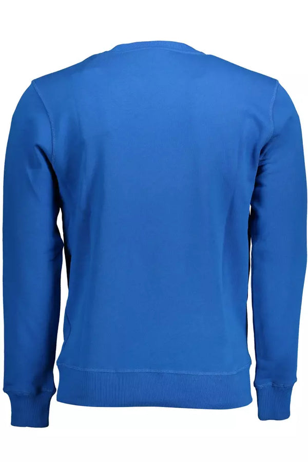 Maglione da uomo in cotone blu