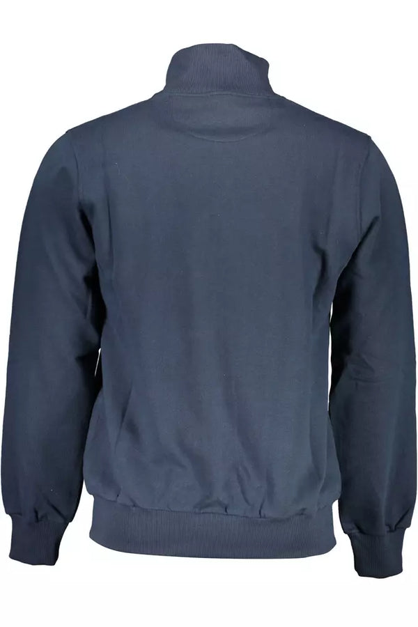 Maglione da uomo in cotone blu