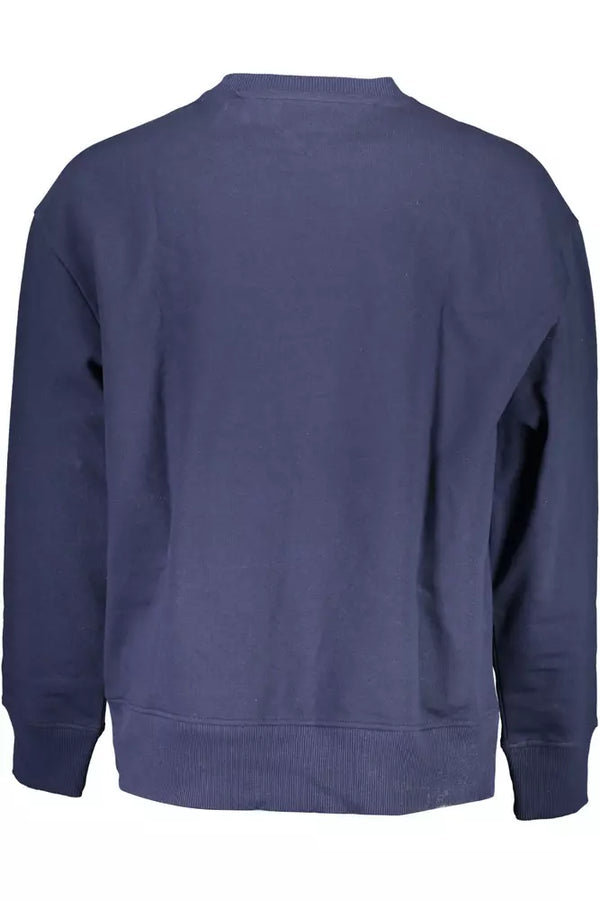 Maglione da uomo in cotone blu