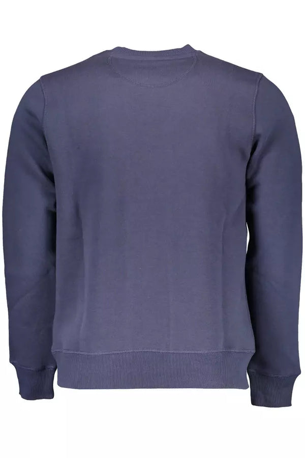 Maglione da uomo in cotone blu