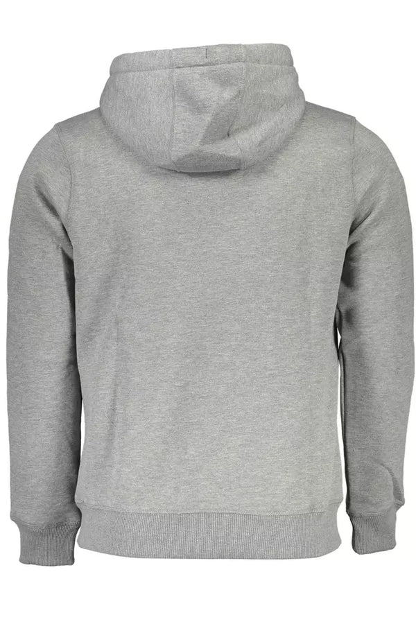 Gray Cotton Men Sweatshirt