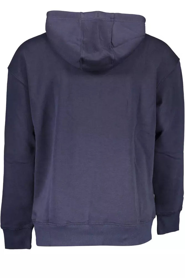 Maglione da uomo in cotone blu