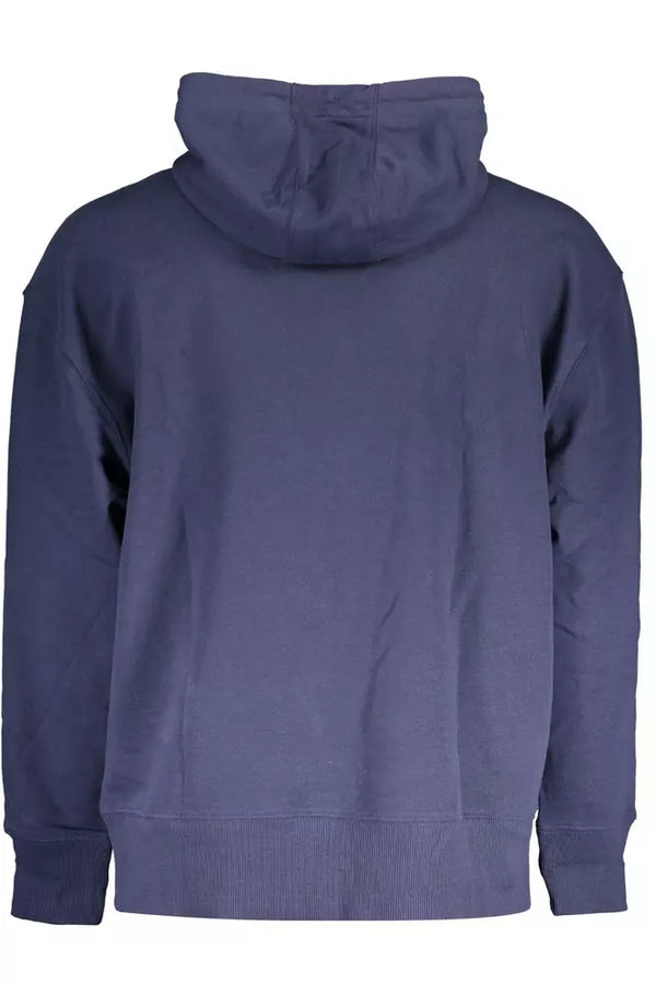 Maglione da uomo in cotone blu