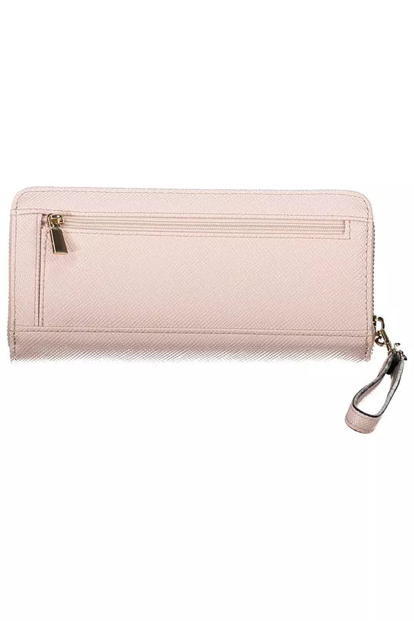 Pink Polyethylene Women Wallet