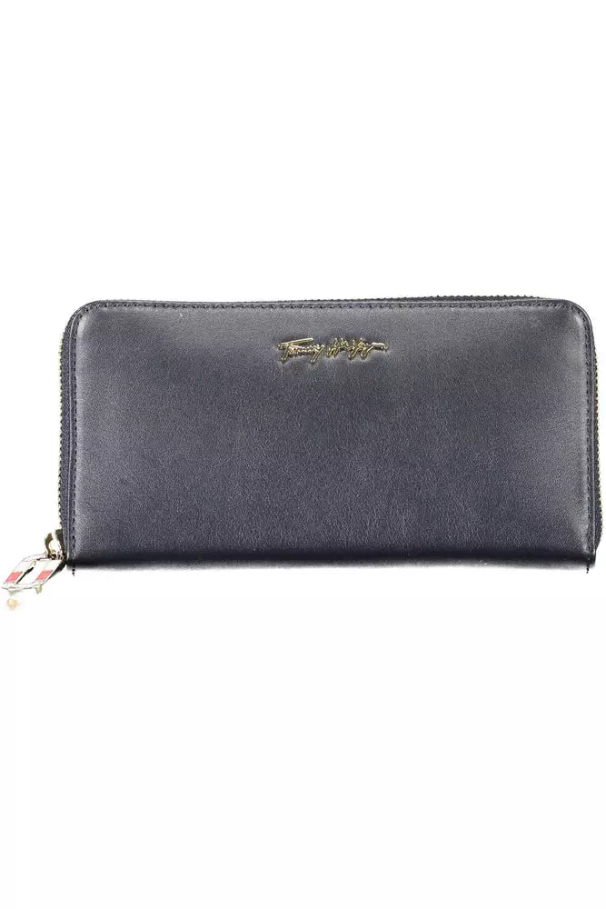 Blue Leather Women Wallet