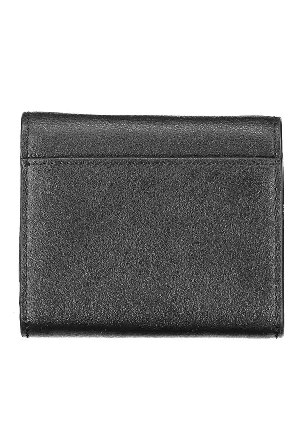 Black Polyvinylchloride Women Wallet