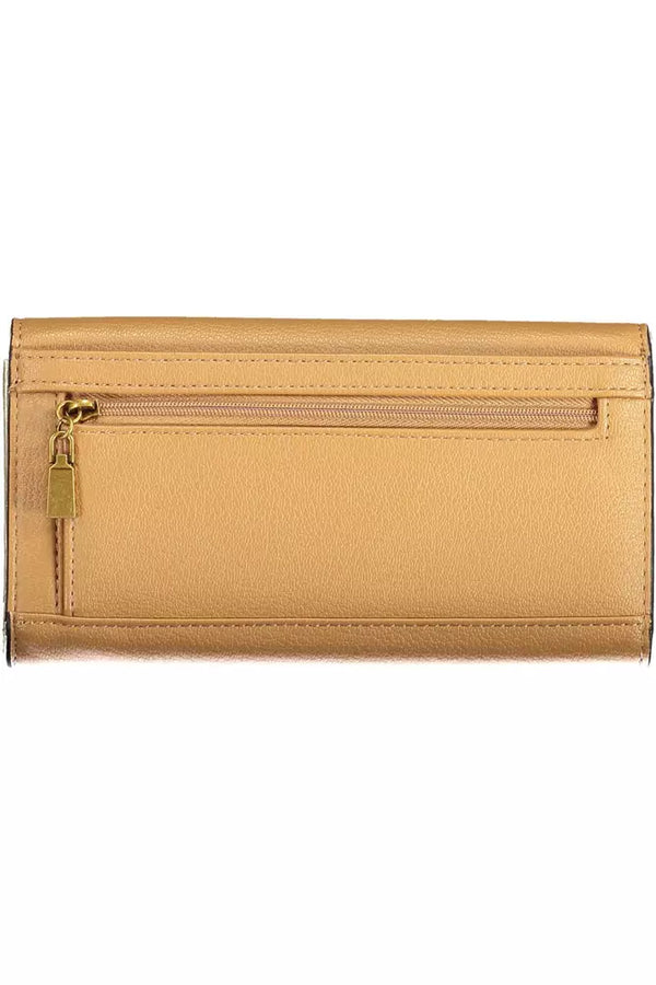 Beige Polyethylene Women Wallet