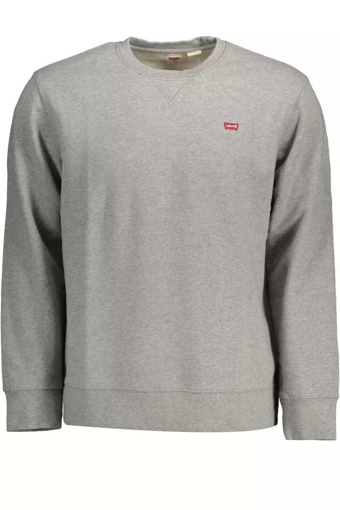 Maglione da uomo in cotone grigio