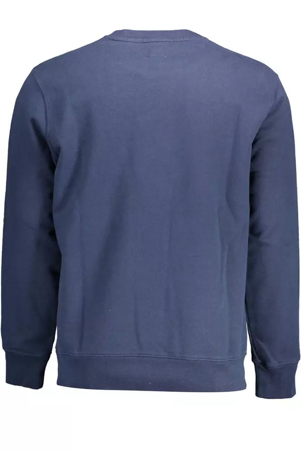 Maglione da uomo in cotone blu