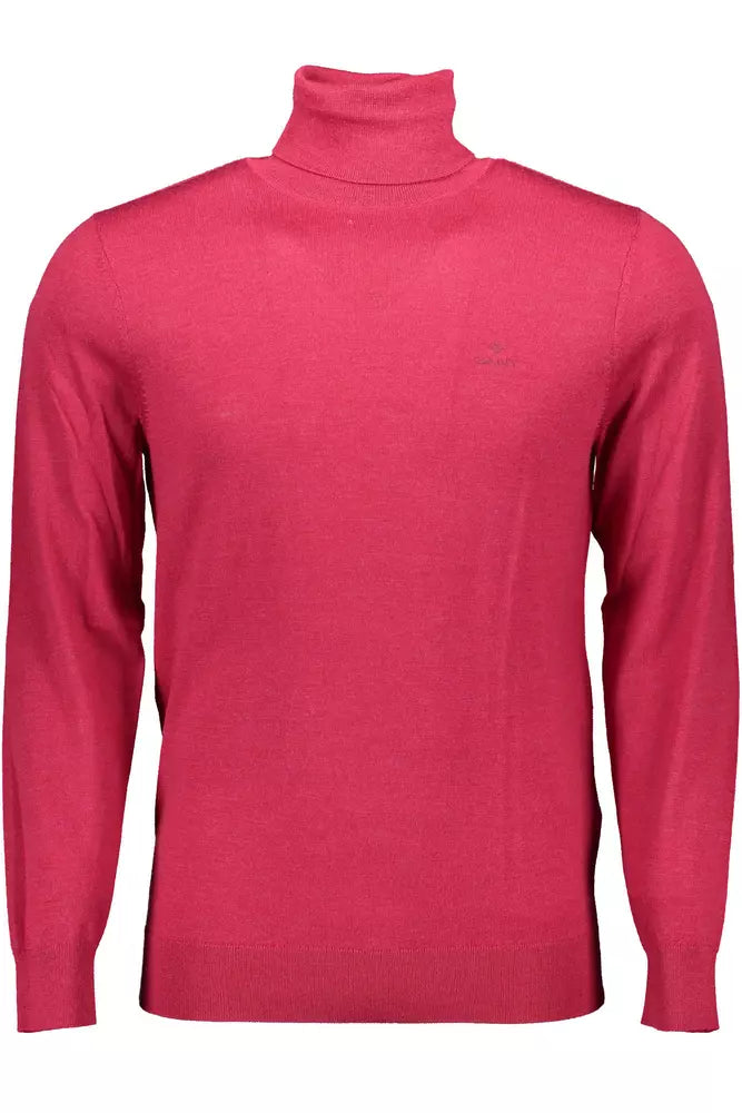 Maglione da uomo in lana rossa