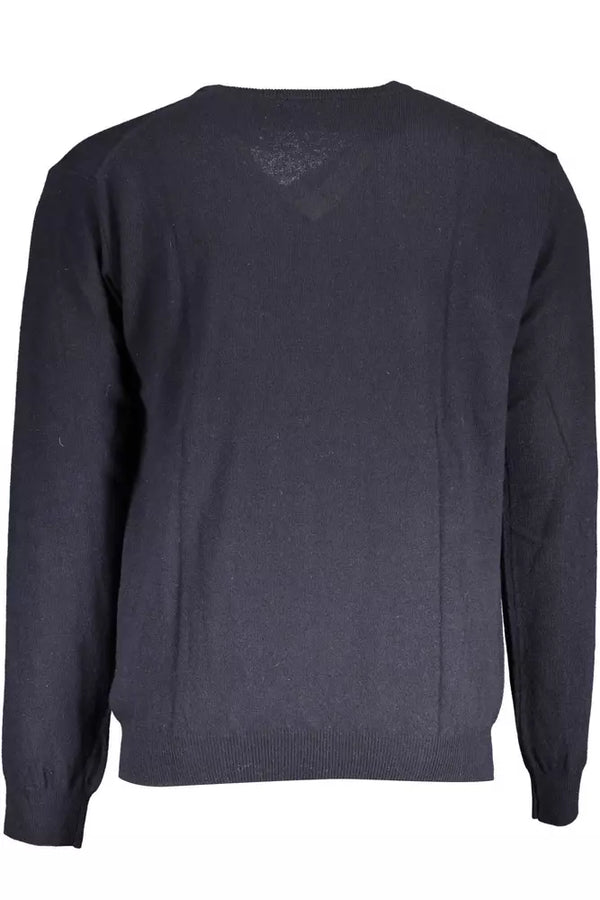 Maglione da uomo in lana blu