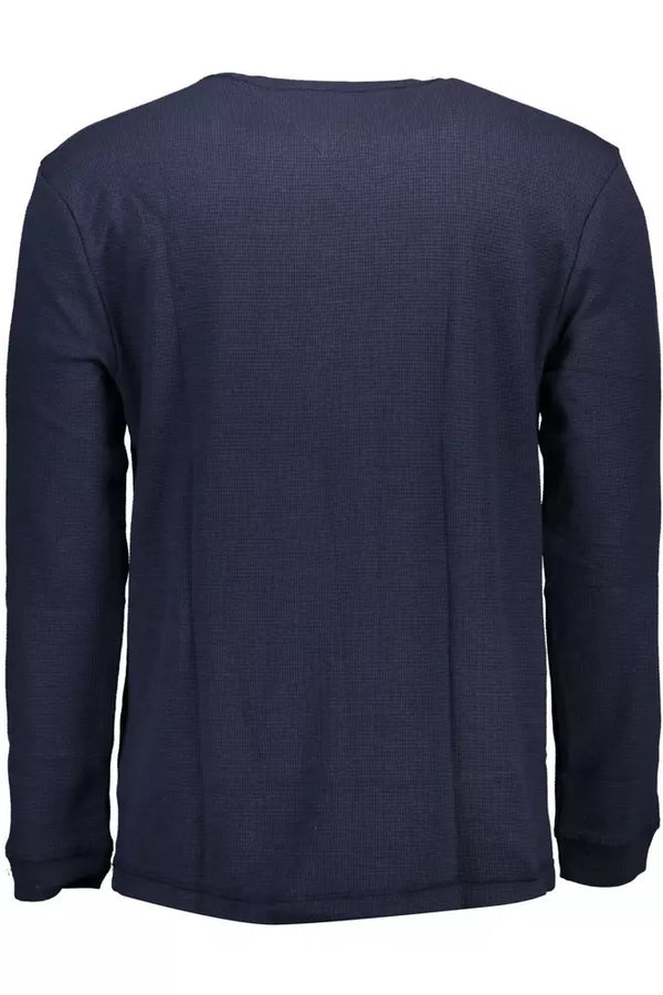 Maglione da uomo in cotone blu