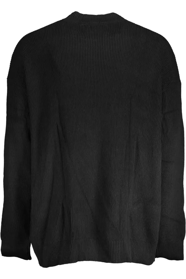 Maglione da uomo in cotone nero