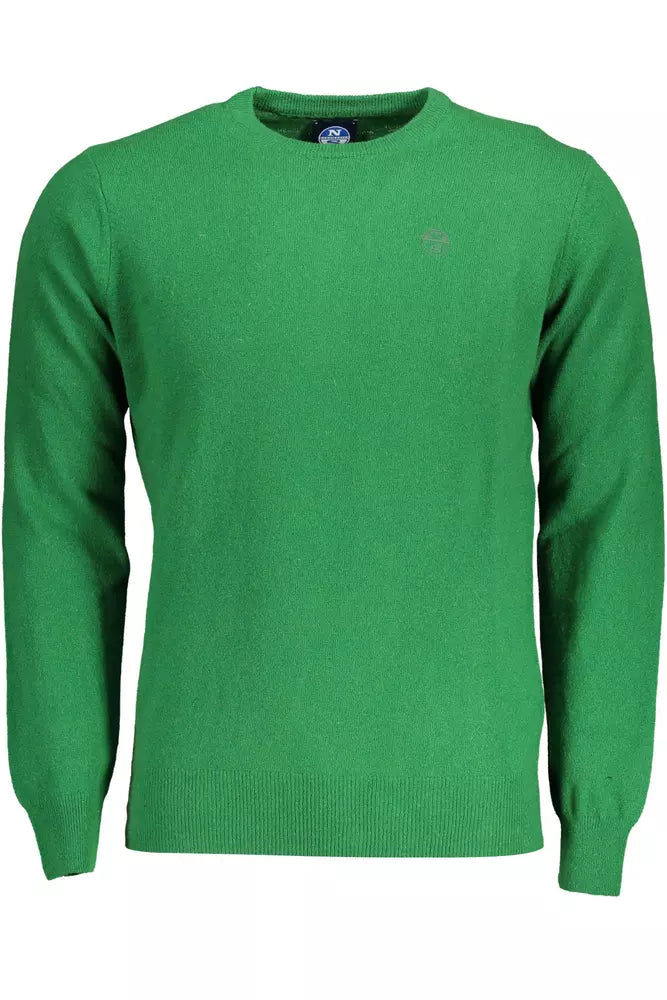 Maglione da uomo in lana verde